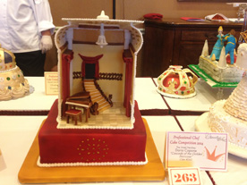 Cake on display