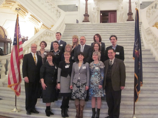 Delegates pose for group photo