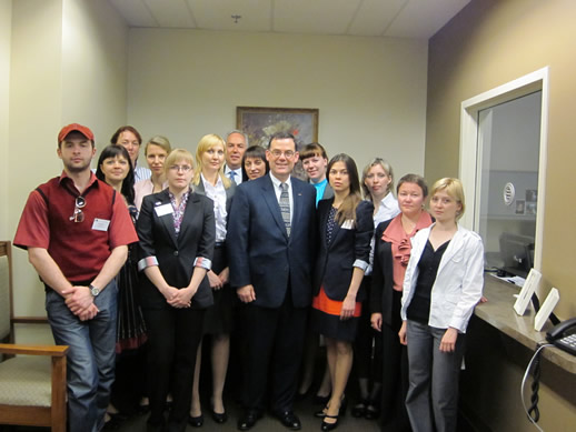 Delegates pose for group photo