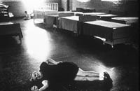 Woman laying on floor